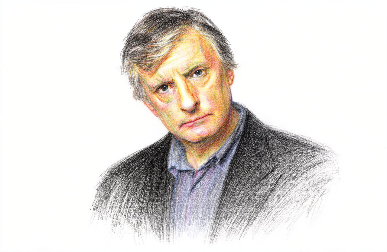Drawn portrait of Jack Shepherd