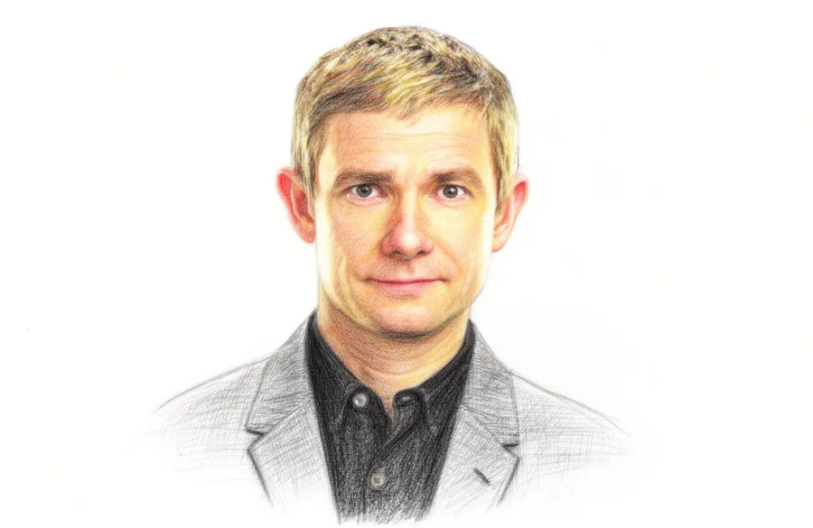 Martin Freeman. Born on September 8, 1971, in Aldershot, Hampshire. Appeared in Sherlock.