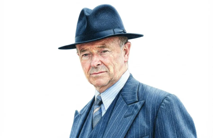 Michael Kitchen. Born in Leicester in 1948, a butcher's son from Wilberforce Road who sang as a head chorister. Appeared in Foyle's War, Inspector Morse and A Touch of Frost.