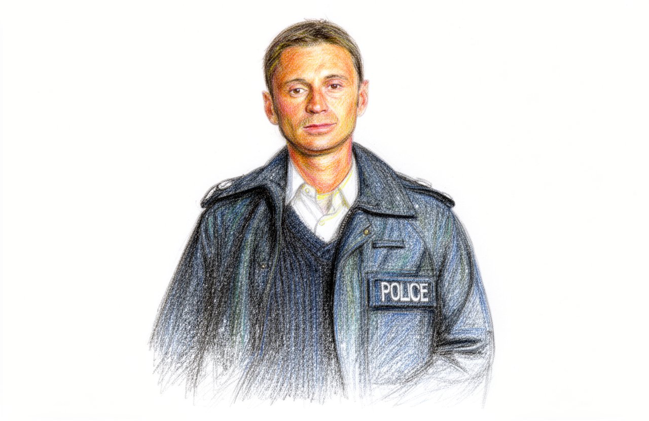 Drawn artwork for Hamish Macbeth