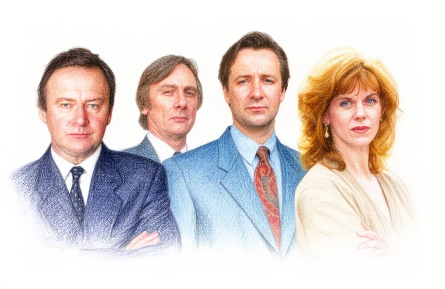Between the Lines. Detective Superintendent Tony Clark is an ambitious member of the Complaints Investigation Bureau. Starring Francesca Annis, Neil Pearson and Siobhan Redmond.