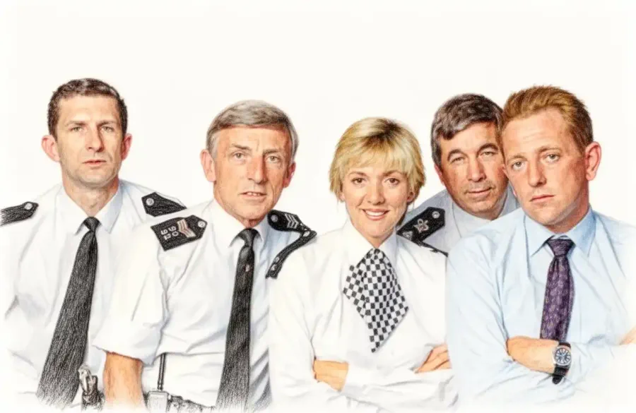 The Bill. The daily lives of the men and women at Sun Hill Police Station as they fight crime on the streets of London. Starring Chris Ellison, Mark Wingett and Diane Keen.