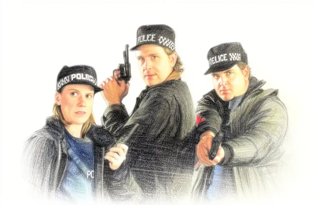 Drawn artwork for Thief Takers